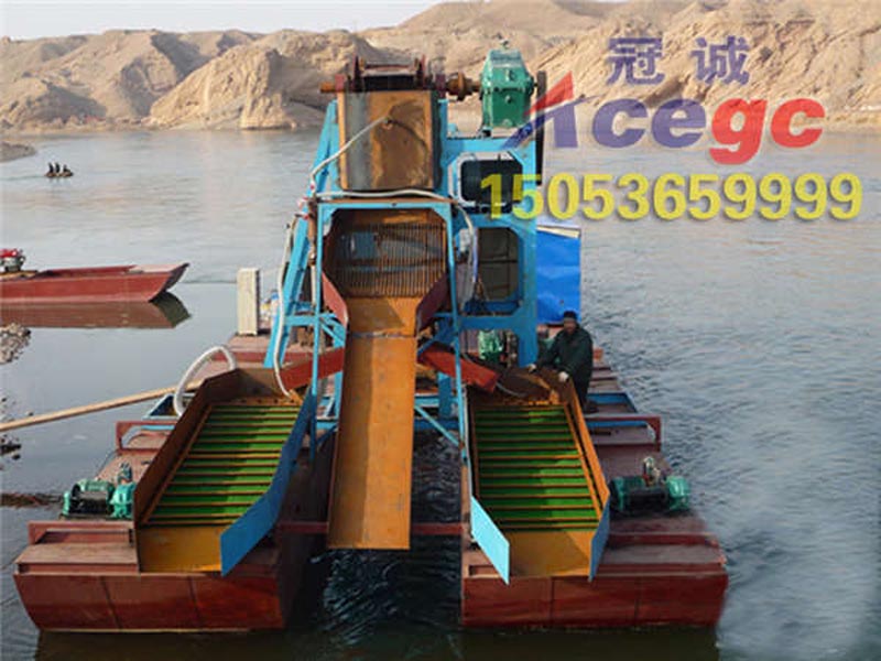 溜槽淘金船 溜槽淘金船